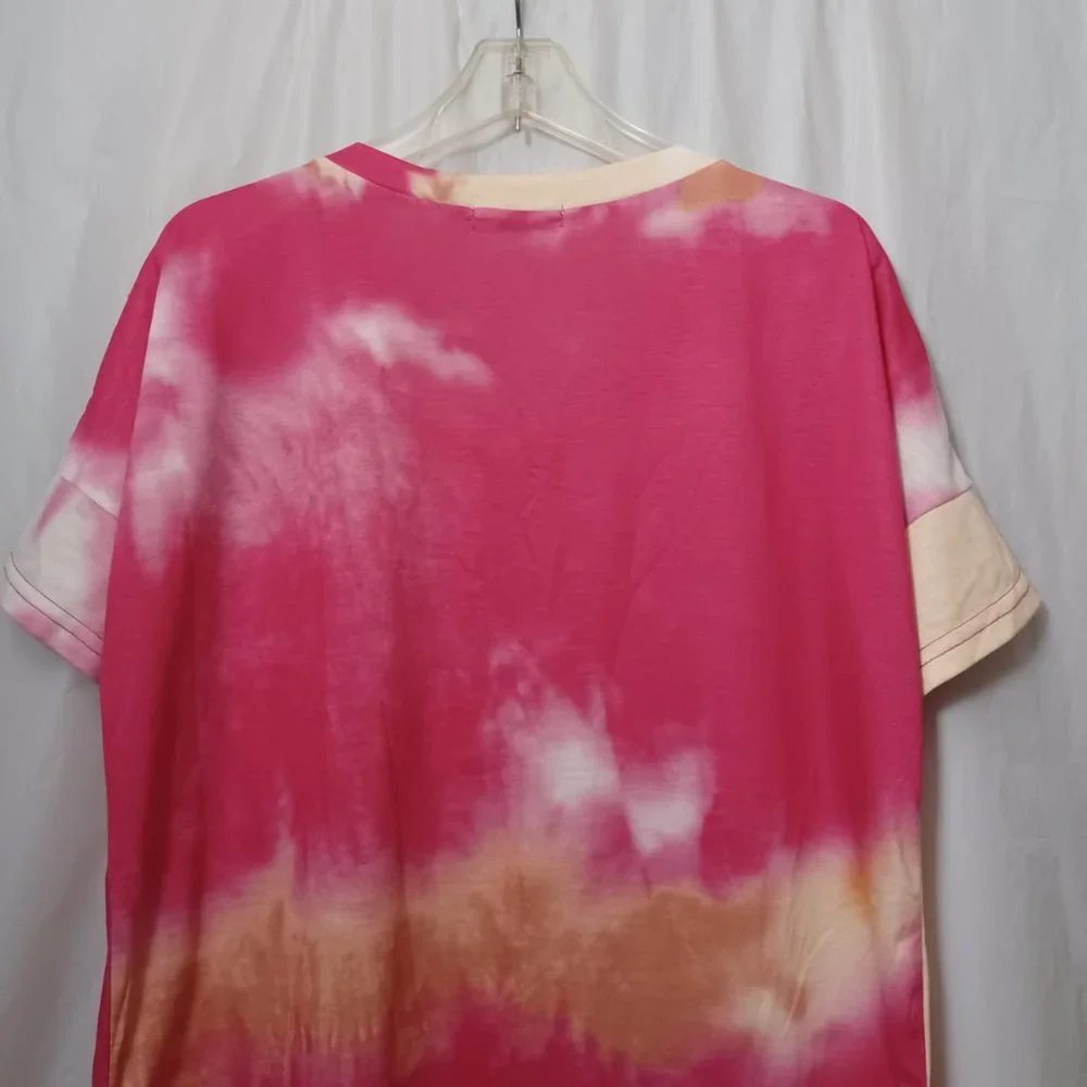 BELINDA  (TYE/DYE  V NECK ) TOP - Picture 6 of 10